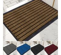 Milosc New Stripe Design Washable Non Slip Door mat Barrier Mats For Indoor & Outdoor Home Hallway Commercial Mat Entrance Mats Rubber Mats Large Kitchen Mats Small Entrance Mat