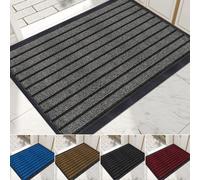 Milosc New Stripe Design Washable Non Slip Door mat Barrier Mats For Indoor & Outdoor Home Hallway Commercial Mat Entrance Mats Rubber Mats Large Kitchen Mats Small Entrance Mat