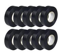 Milosc Pack of 10 Black Insulation Tape Electric Tape 19mm x 10m Pvc Insulation Tape