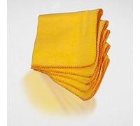 Milosc Pack of 36 100% Cotton Cleaning Cloth Jumbo Yellow Duster For Cleaning Thick & Soft Kitchen Cleaning Towel Multi Surface Dusting Cloth 35 x 45 cm 14"X18"