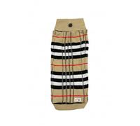 Milou Pet Knit Dog Sweater, Red Navy White Plaid Stripe Pattern, 100% Polyester, Comfortable Pullover for Small Medium Large Dogs (Beige Classic, 2)