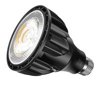 Milpoel 30W LED Grow Light for Indoor Plants, Full Spectrum E27 Plant Grow Light Bulb for Seedlings Succulents Flowers Hydroponic (Black, 30W 4000K)