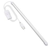 Milpoel LED Light Strip, 35cm, Strip Lights, 3 Colour Temperature Plug in USB Light, Slim Light Bar for Room, Work Table, Keyboard (3 Color)