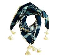 MILSPEC SURPLUS Hand Made Shemagh Scarf Cotton Arab Head Cover Desert Palestinian Keffiyeh Tactical Army Scarf (Black/Beige)