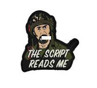 Miltacusa The Script Reads Me Never Go Full Humor Tropic Inspired Tactical Patch [3D-PVC Rubber - Hook Fastener Backing -PVT3]