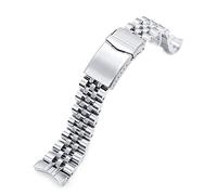 MiLTAT 22mm Angus-J Louis Watch Band compatible with Orient Triton, Brushed V-Clasp