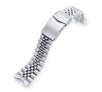 MiLTAT 22mm Watch Band compatible with Orient Kamasu RA-AA0004E19A RA-AA0001B19A, Super-J Screw-Link