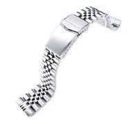 MiLTAT 22mm Watch Band for Seiko Turtle SRP775 SRP777 SRPA21, Super-J Solid Screw-Links