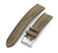 MiLTAT Aviator Style Khaki Canvas Quick Release Watch Band 22mm