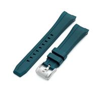 MiLTAT Wheels FKM Rubber Watch Band compatible with Orient Kamasu, Quick Release 22mm Green