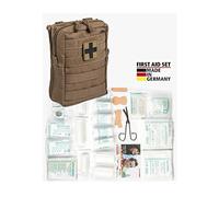 Miltec New Leina, First Tactical First Aid Kit with MOLLE connections, 43 pieces, First Aid (Coyote Dark)