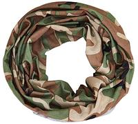 Miltec Woodland Multi-Purpose Adult Unisex Scarf, Camo, One Size