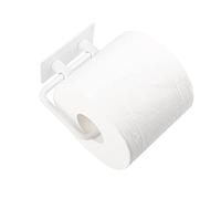 Milti Toilet Roll Holder without Drilling Brushed Stainless Steel 304,White,Design Toilet Roll Holder Self-Adhesive for Your Bathroom,Never Drill Again,Matte Toilet Roll Holder with 3M Adhesive