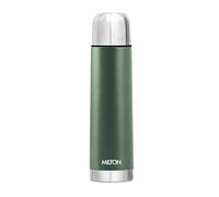 MILTON Eco-Flip 1000 Thermosteel Double Walled Vacuum Insulated Thermos Flask, 1000 ml, 24 Hr Hot and Cold I Leak Proof Lid, ISI Certified I Vacuum Insulated I for Office, Gym, School I Green