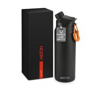 Milton 32oz Stainless Steel Water Bottle - Vacuum Insulated Flask with 2-in-1 Lids (Straw & Spout) - Hot for 12h, Cold for 24h - BPA-Free, Leakproof - Useful for Sports, Gym and Travel -Turk Black