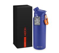 Milton 32oz Stainless Steel Water Bottle - Vacuum Insulated Flask with 2-in-1 Lids (Straw & Spout) - Hot for 12h, Cold for 24h - BPA-Free, Leakproof - Useful for Sports, Gym and Travel -Turk Blue