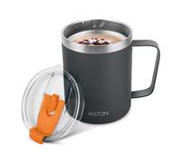 MILTON 400 ml Travel Mug with Straw, Vacuum Coffee Flask, Clifton