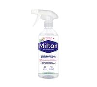 Milton Antibacterial Surface Spray 500ml, Kills 99.9% of Germs, 0% alcohol and bleach-free, Pack of 6 Sprays, Vegan