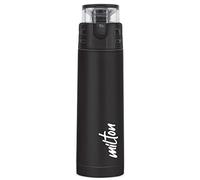 Milton Atlantis 900 Thermosteel Insulated Water Bottle, 750 ml, Black | Hot and Cold | Leak Proof | Office Bottle | Sports | Home | Kitchen | Hiking | Treking | Travel | Easy to Carry | Rust Proof