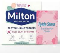Milton Baby 28 Sterilising Tablets - Fylde Bundle with Guide