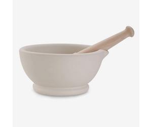 Milton Brook Stone Mortar & Pestle With Wooden, 8 Inch