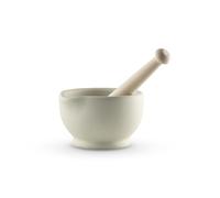 Milton Brook Pestle and Mortar, Vitrified Porcelain, Size 1, 11.2cm Diameter, White