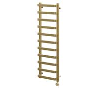 Milton Colore Curved Digital Thermostatic Electric Heated Towel Rail | Brushed Brass | Mild Steel | 1500mm x 500mm