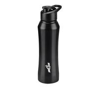 MILTON Comet 1000 Stainless Steel Water Bottle 1000 ml, Single Walled, ISI Certified I Leak Proof Lid, Rust Proof I For School, Office, Gym I Black