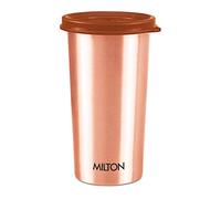 Milton Copper Drinking Water Tumbler with Lid, 1 Piece, 480 ml, Copper | 100% Leak Proof | Office | Gym | Yoga | Home | Kitchen | Hiking | Treking | Travel Tumbler