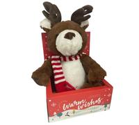 MILTON & DREW Winter Reindeer I Reindeer Heatable Stuffed Toy I Hot or Cold Insert I Lavender Scented I Funky Gift Box