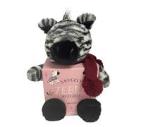 MILTON & DREW Zebra Print I Zebra Heatable Stuffed Toy I Hot or Cold Insert I Lavender Scented I Funky Gift Box