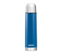 Milton Eco-Flip Flask 1 Litre (1000 ml) Stainless Steel Water Bottle - Double-Walled Vacuum Insulated to Keep Drinks Hot or Cold for 24 Hours, Leak-Proof, Ideal for Office, Gym & School - Blue