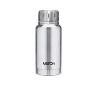 Milton Elfin 160, Double Wall Vacuum Insulated Flask, 160 ml | 5.4 oz | Hot & Cold Water Bottle, 18/8 Stainless Steel, Compact Flask, Durable Body, BPA Free, Leak-Proof Simple Screw Lid | Silver