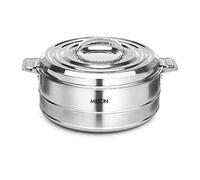 Milton Fortuner Insulated Keep Hot/Cold Thermo Stainless Steel Casseroles Silver, 2.5 Liter (Model: TS-409)