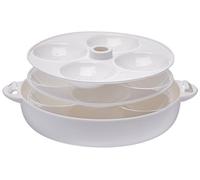 Milton HC-207 Microwave Maker and Steamer, Makes 12 Idlis, Plastic, White