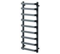Milton Heated Towel Rail | Anthracite | Mild Steel | 1200mm x 500mm