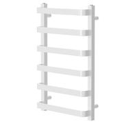 Milton Heated Towel Rail | White | Mild Steel | 800mm x 500mm