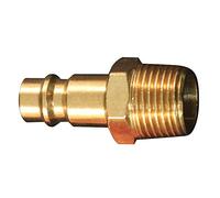 Milton HIGHFLOWPRO European Interchange 762 HI-Flo V-Style 3/8" MNPT Brass Plug, Box of 10