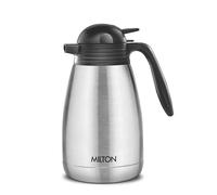 Milton Insulated Carafe AirPot for Coffee 1.5 Litre | Carafe for Hot Water, Coffee, Tea and Hot Beverages, Double Wall Vacuum Insulated Flask, Stainless Steel Material