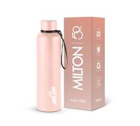 Milton Insulated Water Bottle 34 oz (1000 ml) Stainless Steel Double Walled Vacuum Flask Hot and Cold Drinks, Leak Proof Simple Screw Lid, Office, Gym, Aura 1000 Beige