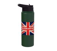 Milton Keynes Flag Buckinghamshire Born and Bred Stainless Steel Insulated Water Bottle