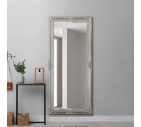 Milton Manor Large Silver Decorative Antique Style Chic Wall Mirror 5Ft3 X 2Ft5 (160cm X 74cm)