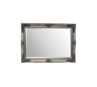 Milton Manor Silver Antique Style Wall Mirror Wood Based 3Ft7 X 2Ft7 110cm X 79cm