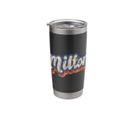 Milton Personalized Name Shirt Custom Lettering 70's Stainless Steel Insulated Tumbler