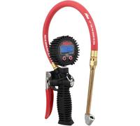 Milton Pro Digital Tire Pressure Gauge S-576D, Classic Dual Head Chuck, Pistol Grip Handle, Easy to Read 0.1 Display, 255 PSI Max Pressure, 15 Inch Hose, 1/4" NPT (PSI, kPa, Bar, and kg/cm2)
