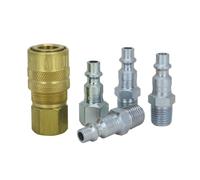 Milton s-211 5 Piece M-Style Coupler Kit, Silver, Pack of 1