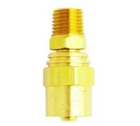 Milton s-641 s-621 Reusable End, 1/4" MNPT, Fits 3/8" x 3/4", Brass, 1 Count (Pack of 1)
