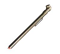 Milton S-925 Pencil Tire Pressure Gauge for Trucks, RV’s & Bicycle Tires, Single Head Chuck with Built-in Deflator Valve, Durable Plated Brass, Pressure Measured in PSI & kPa