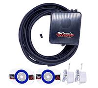 Milton’s Bells Long-Range Driveway Alarm - Dual Wireless Chimes Kit, with 25’ Hose, Transmitter and Two Volume Control Chimes