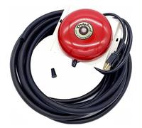 Milton’s Bells Red Original Driveway Bell Kit with 50' Signal Hose for Drive-Thru, Residential, or Industrial Driveway Alarms
